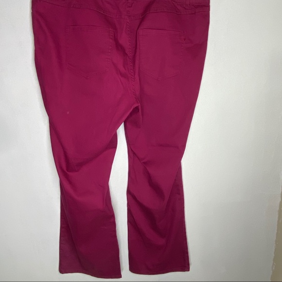 burgundy plus size jeans
